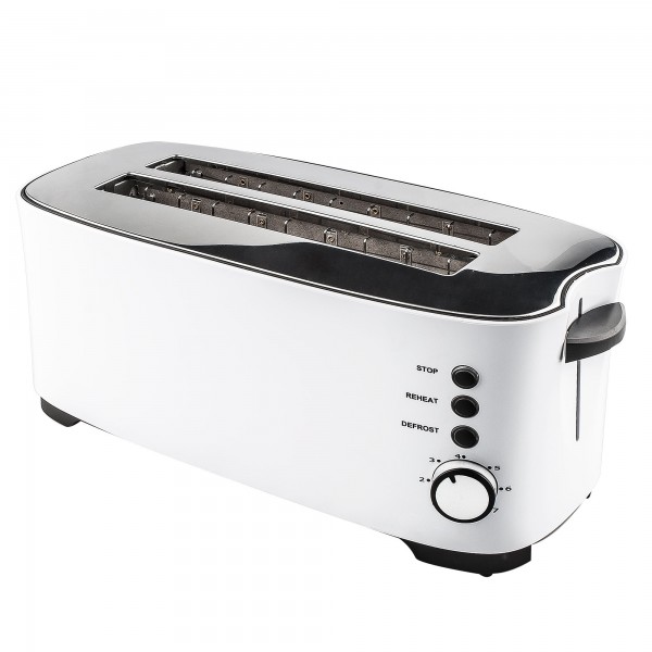Tostadora blanca 4pc. 1350w.grande kuken