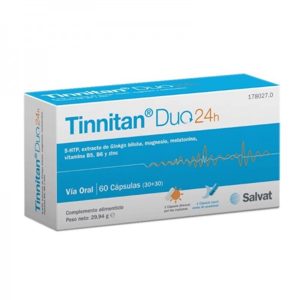 Tinnitan Duo 24 Horas 60 Cápsulas