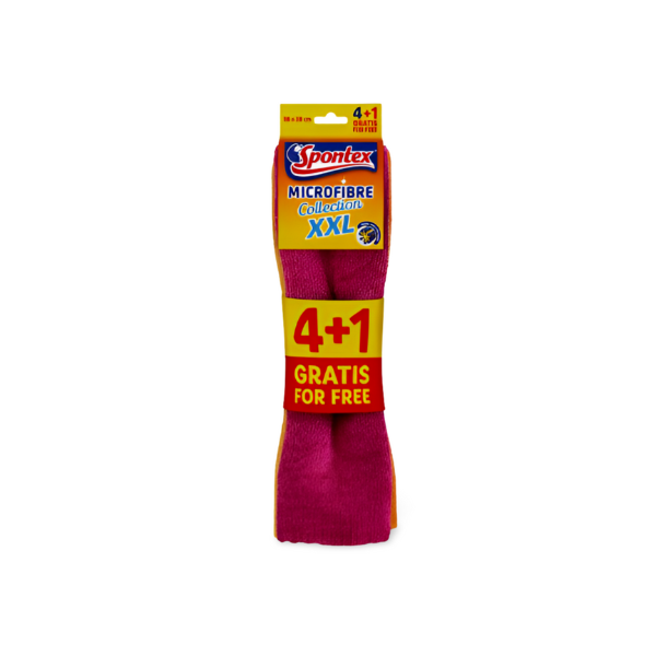 Spontex bayetas microfibra XXL 4 + 1 GRATIS