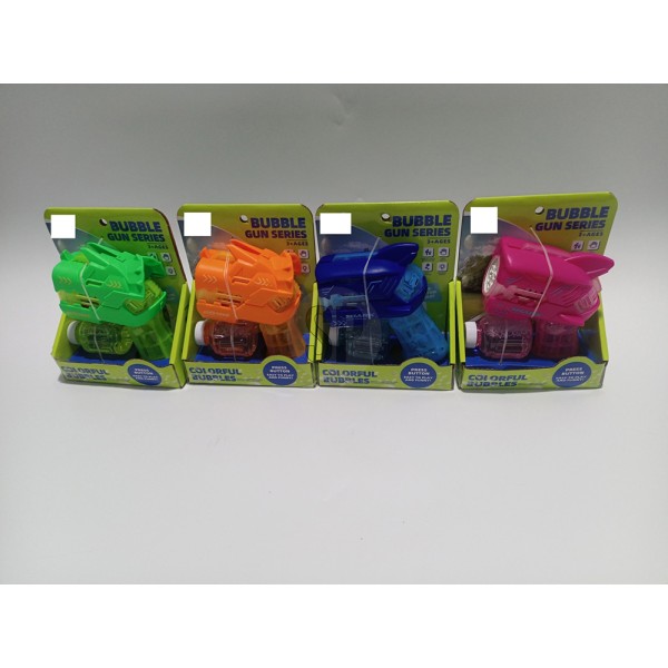 Pistola pompas jabón colores surtidos