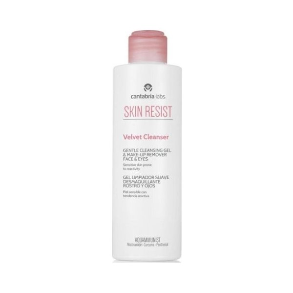 Cantabria labs skin resist velvet cleanser gel limpiador suave piel sensible 200ml